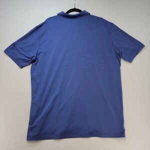 Callaway Polo Shirt Mens XL Blue Striped Opti-Dri Golf Short Sleeve